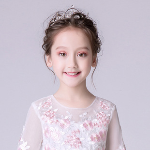 Flower Children's Birthday Hair Accessories Girls' Princess Crown South Korea Super Fairy Children's Crown Headwear Baby Girls' Dress Headband
