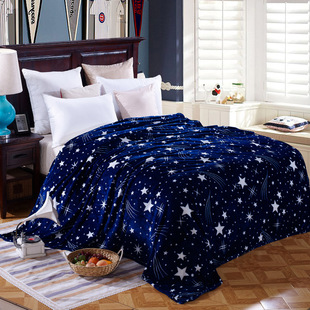 2024 New Thickened Flannel Blanket Warm Faleirong Knee Nap Coral Fleece Blanket Bed Sheet Supplies