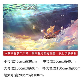 One Piece Cartoon Wall Sticker Self-adhesive Sticker Luffy Nika Dormitory Bedroom Secondary Wallpaper Hanging Order Poster