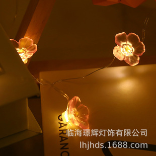LED copper wire lamp Christmas Thanksgiving day cherry blossom hazelnut pineapple shape bedroom dress small lights flashing string