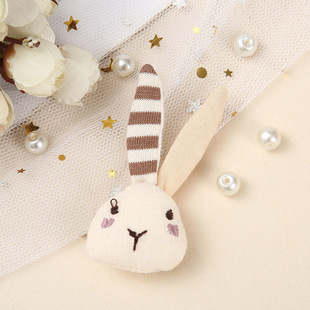 Japanese cartoon animal plush brooch cute small jewelry accessories diy embroidery process semi-finished accessories wholesale