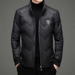 Down Jacket Men's Short Top Winter 2024 New Fashion Collar Casual Men's Warm Jacket Coat