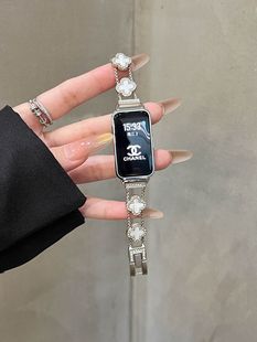 For Huawei Bracelet 8/9 Representative with watch Metal Four-leaf Clover Bracelet Fritillaria Huawei Bracelet 10 Watch Band