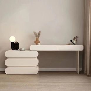 Htn Bedroom Dressing Table Modern Integrated Room Home Cloud Makeup Mirror Rock Board New Storage Dressing Table Jane