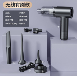 Car Vacuum Cleaner Wireless Multi-function Powerful Blow Suction Household Small Suction Handheld High-power Dust Blower