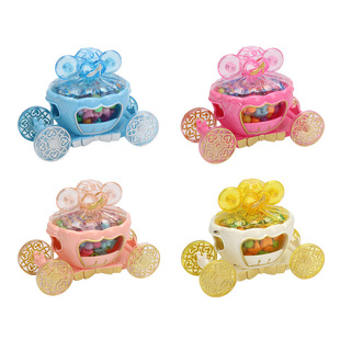 Cross-Border Girl's Play House Toy Series Jewelry Crystal Pumpkin Car Jewelry Box DIY Hand Beaded Indoor Decoration