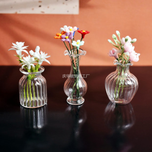 Keding Mini small vase model flowerpot diy doll house interior scene ornaments micro landscape scene props
