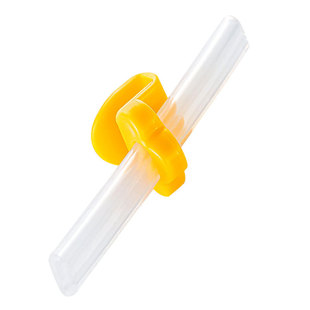 Baby Soup straw children's porridge food supplement device soft silicone accessories baby straw with buckle in stock wholesale