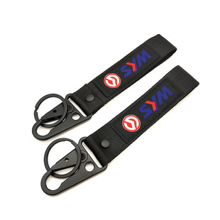 Motorcycle Key Embroidery Buckle Chick Buckle Motorcycle Mountaineering Buckle Wrist Finger Weaving Marks with Trailer Belt Fashion Pendant
