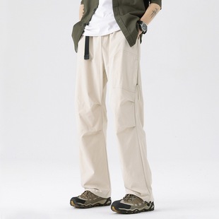 Outdoor Functional Charge Pants Men's Spring and Autumn American Style Straight Waterproof Paratroopers Cute Pants Fashion Brand Sports Casual Pants