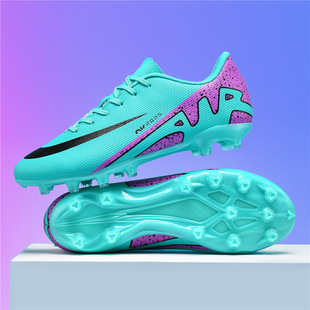 Wholesale Cross-border Football Shoes Low-top European Cup Professional Competition Shoes Long Spikes Lawn tf Broken Nail Indoor Football Shoes