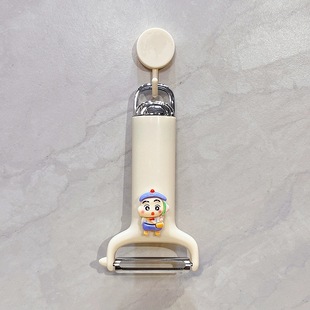Home Kitchen Gadgets Cute Cartoon Crayon Shin New Stainless Steel Scissors Bottle Opener Peeler Filter Mesh Sieve