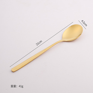 Korean 304 stainless steel knife spoon Fork Western tableware steak knife household travel Student long handle male spoon chopsticks suit