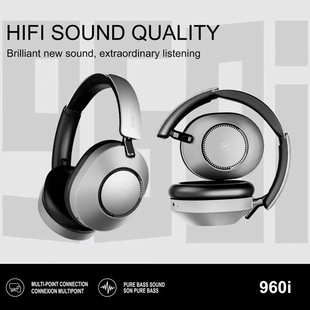 Cross-border New High-looking Headset Bluetooth Wireless Stereo Headset Foldableable Telescopic Radio Plug-in Card