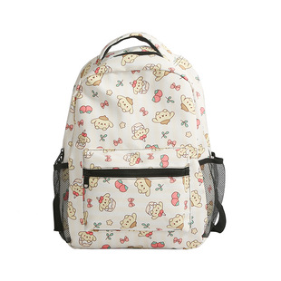 New Large Capacity Backpack Fresh Schoolbag Campus Full Print Cute Backpack Cartoon Student Sanrio Backpack