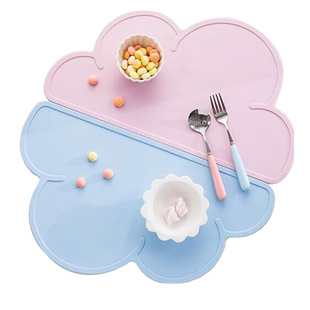 New Recommended Nordic Baby Cloud Silicone Placemat Mobile Dinner Plate Silicone Student Table Mat