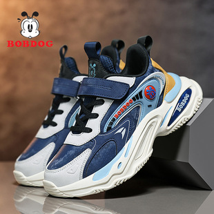 Babb Bean Body Shoes 2024 Новый модный кожаный тренд детская спортивная обувь для детей среднего возраста износостойкая детская обувь