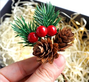 Simulated Pine Needle Branch PVC Material Manufacturer Direct Supply DIY Handmade Kindergarten Holiday Production Raw Materials Christmas Tree Accessories