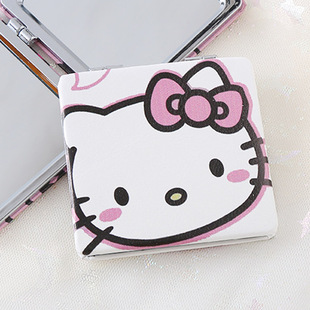 Горячая внешняя торговля Портативные складные зеркала милые Sanrio простой общежитие ручной макияж зеркало