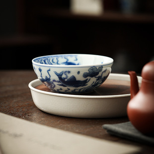 Yunwo Ceramic Master Cup A Fugui Pu'er Tea Cup Kung Fu Tea Set Single Cup Chinese Fragrance Tasting Cup Individual