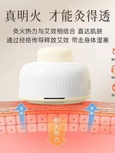 Smokeless Moxibustion Jar Portable Moxibustion Box Home Hanging Moxibustion Jar Abdominal Navel Moxibustion Uterine Cold and Yang Portable Whole Body Moxibustion Instrument