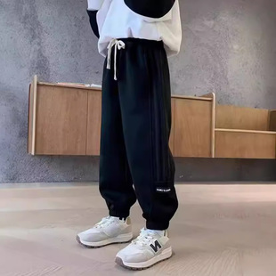 In the autumn of 2024, the new children's casual pants Joker youth nine-point toe pants pants children a generation of hair