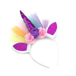 New Cute Pony Polly Hair Band Unicorn Party Princess Tiara Hair Accessories Halloween Show Dress Up Hair Band