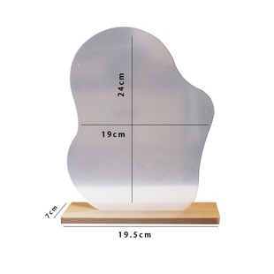 Factory Direct Supply Acrylic Special-shaped Asymmetrical Creative Handmade DIY Clay Oil Painting Mirror Desktop Desktop Makeup Mirror