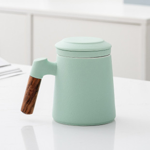 [Special Clearance Sale] Ceramic Tea Cup Tea Separation Mug with Lid Personal Office Tea Cup