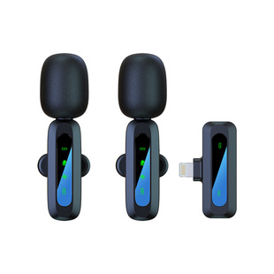 New private model J3 wireless collar clip microphone intelligent noise reduction live mini microphone video outdoor cross-border hot sale