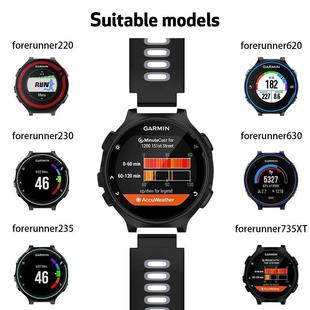 Применимо к Jiaming Forerunner735XT/220/230/235/620/630 двухцветный силиконовый браслет