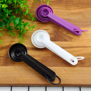 Plastic measuring spoon set 5 piece set with scale baking meter color DIY measuring spoon spoon baking tool set