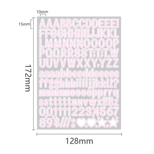 Amazon Alphanumeric Sticker Creative Symbol Love Holiday Party DIY Gift Color Alphabet Sticker