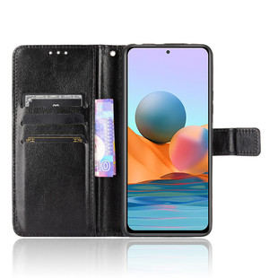 Красный чехол для телефона Mi Note10 Pro Redmi Note 10 Pro Max 4G кожаный флип-чехол с карточкой Crazy Horse