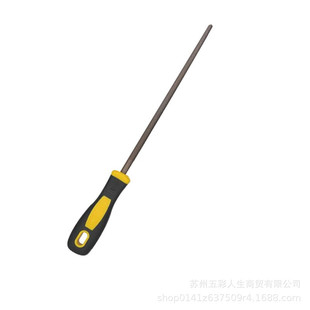 Deli tool DL68110 medium tooth round File 10 inch plastic shank steel file file tool file grinding file