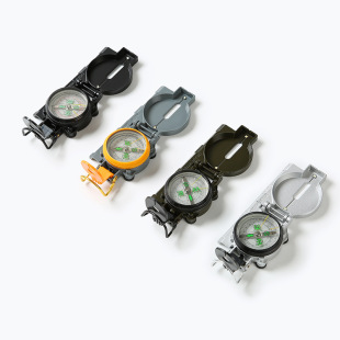 American flip multi-functional mountaineering travel camping compass Amazon aluminum alloy compass outdoor supplies