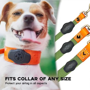 Use Airtag Pet Locator Waterproof Protective Case Cat and Dog Leash Chain Apple Tracking Waterproof Protective Case