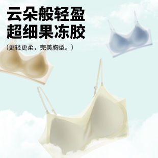 Summer Ultra-thin Ice Silk Non-marking Bra Underwear Women's Non-steel Rings Breathable Chest Wrapping Beautiful Back Gathering Anti-sagging Bra