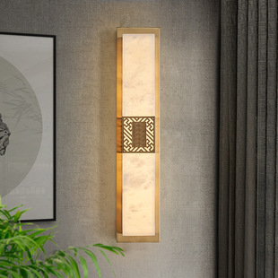 Zhongshan Lighting Новый китайский стиль медный муслит настенный светильник для гостиной фон стены проход для спальни прикроватная лампа дзен китайский стиль