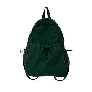 Fashion Backpack Solid Color Junior High School Student Schoolbag Boys and Girls Outdoor Sports Hiking Mountain Climbing Leisure Backpack Bag