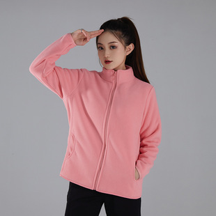 Public Autumn and Winter Couple Lamb Fleece fleece-lined Thickened Fleece Coat Outdoor Clothing Fleece Jacket for Men and Women