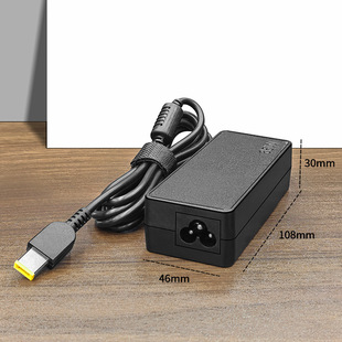 Подходит для кабеля зарядного устройства ноутбука Lenovo 20V3.25A 65W G400 квадратный порт адаптера питания