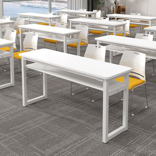 Training Table Long Table Training Table and Chair Integrated Meeting Table and Chair Clearance Organization Tutoring Class Desk and Chair Staff Double