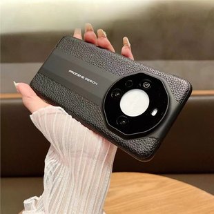 Секунды для Porsche применимы Huawei Mate70Pro личи чехол для телефона Magic7 защита от падения 70pro