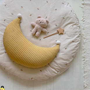 South Korea ins Children's Moon Pillow Baby's Cushion Pillow Baby's Nursing Pillow Sofa Pillow Cotton Quilted Pillow