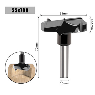 Woodworking split drill 15-55mm hole opener split drill forward to reverse four-tooth alloy CNC woodworking drill