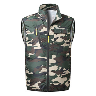 Cross-border new cooling site air conditioning clothing sleeveless vest outdoor fan clothing men's welding overalls factory wholesale