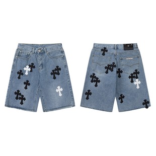 Трансграничная внешняя торговля Кроу Chrome Hearts дикий американский повседневный крест старые джинсы