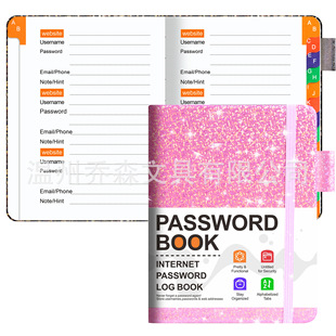 Cross-border in stock notebook Amazon English password book website address book phone book simple notebook