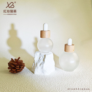 Производитель 20ml30ml50ml бутылка для капельницы лампочка сосуд эфирного масла розлива бутылка с деревянным кольцом для капельницы экстракт сырой жидкости бутылка